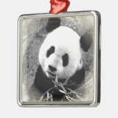 Panda Kerstversieringen Metalen Ornament (Links)