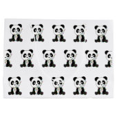 Panda Kerstwinter Groot Cadeauzakje (Achterkant)