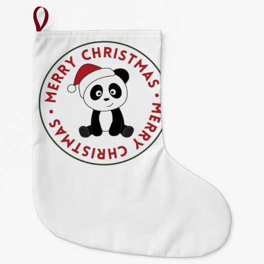Panda Kerstwinter Grote Kerstsok (Voorkant)