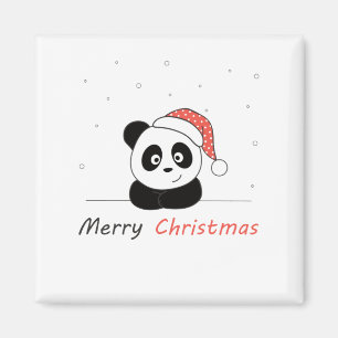 Panda Kerstwinter Magneet