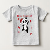Panda Kerstwinter Pandas Baby T- (Voorkant)