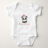 Panda Kerstwinter Romper (Voorkant)