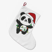 Panda Kerstwinterdieren Pandas Grote Christus Kerstsok (Voorkant (Hangend))