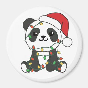 Panda Kerstwinterdieren Pandas Magnet