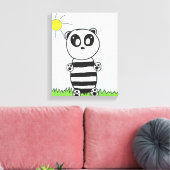 Panda Kids Canvas Afdruk (Insitu (Woonkamer))