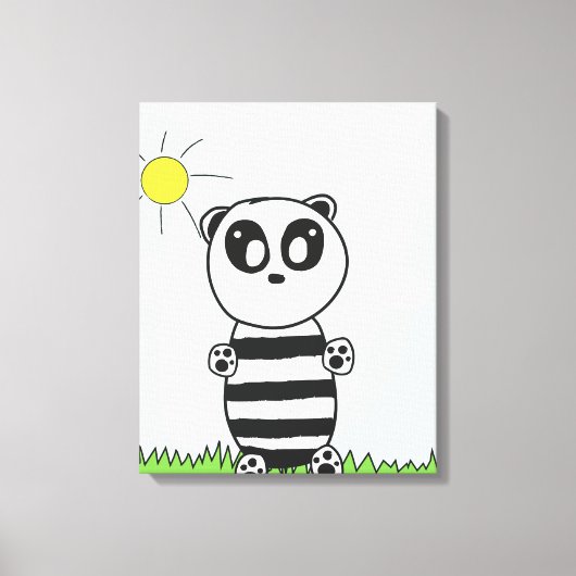 Panda Kids Canvas Afdruk (Voorkant)