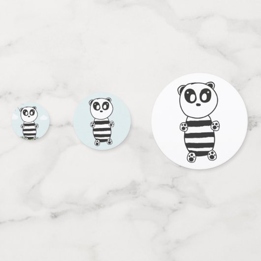 Panda Kids Confetti (Voorkanten)