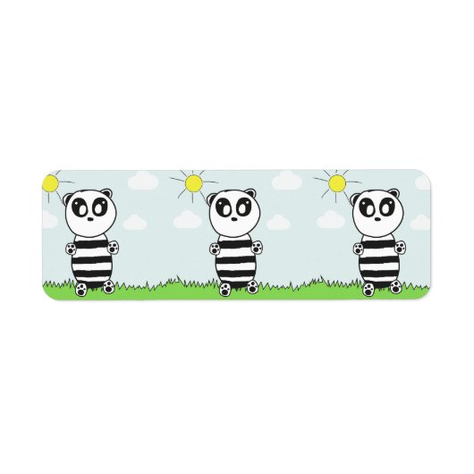 Panda Kids Etiket (Voorkant)