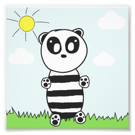 Panda Kids Foto Afdruk (Voorkant)