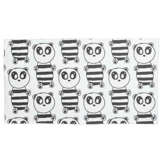 Panda Kids Kussensloop (Voorkant)