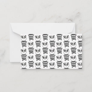 Panda Kids    Notitiekaartje