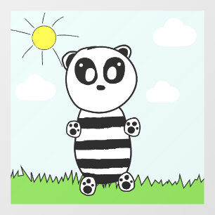 Panda Kids Raamsticker