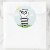 Panda Kids Ronde Sticker (Tas)