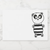 Panda Kids Voedselcontainer Etiket (Enkel label)