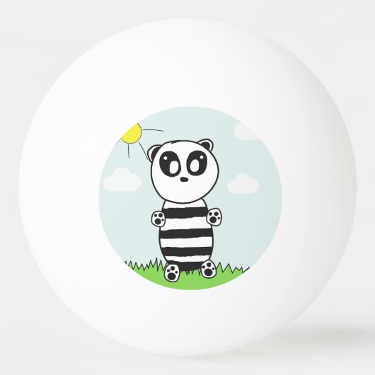 Panda Kind Pingpongbal (Achterkant)