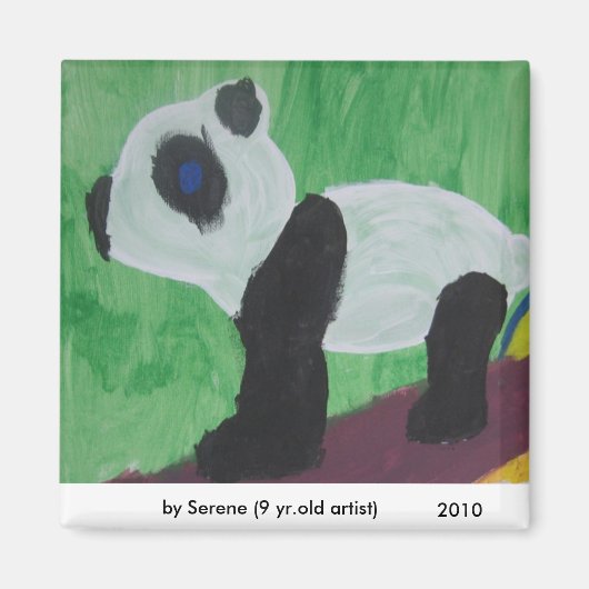 Panda Kinder kunstmagneet Magneet (Voorkant)
