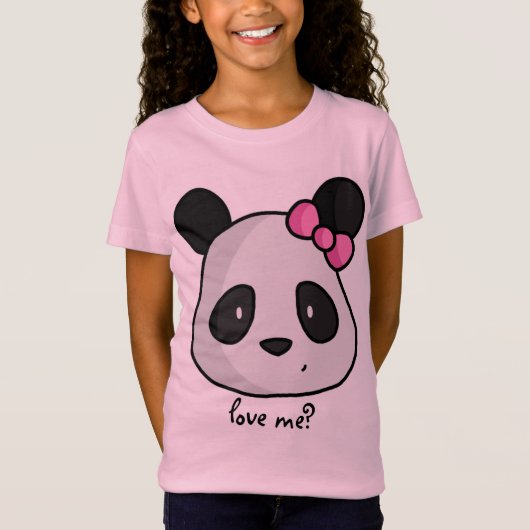 Panda Kinder T-shirt (Voorkant)