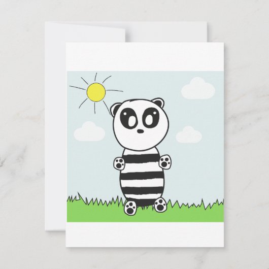 Panda Kinderen Aankondiging (Achterkant)
