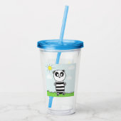 Panda Kinderen Acryl Drinkbeker (Achterkant)
