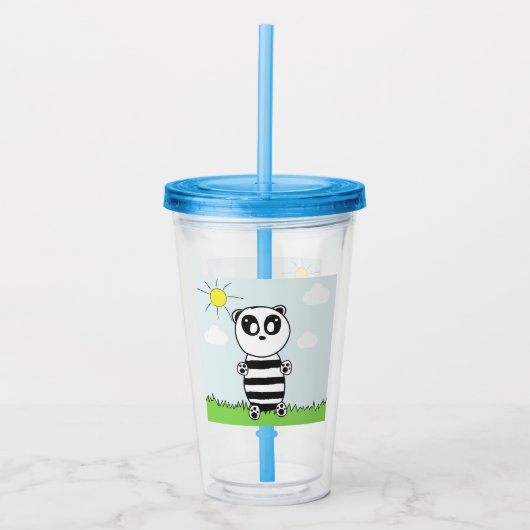 Panda Kinderen Acryl Drinkbeker (Voorkant)