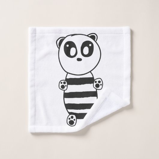 Panda Kinderen Bad Handdoek (Wasdoekje)