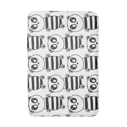 Panda Kinderen Badmat (Voorkant Verticaal)