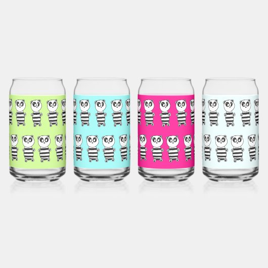 Panda Kinderen Blikvorm Glas (Rechts)