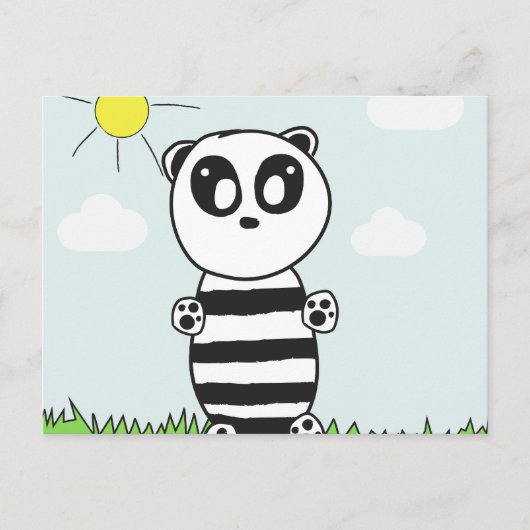 Panda Kinderen Briefkaart (Voorkant)