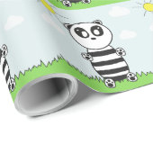 Panda Kinderen Cadeaupapier (Rol Hoek)
