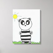 Panda Kinderen Canvas Afdruk (Voorkant)