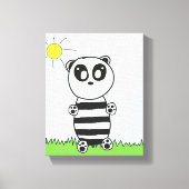Panda Kinderen Canvas Afdruk (Voorkant)