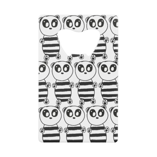 Panda Kinderen Creditkaart Flessenopener (Voorkant)