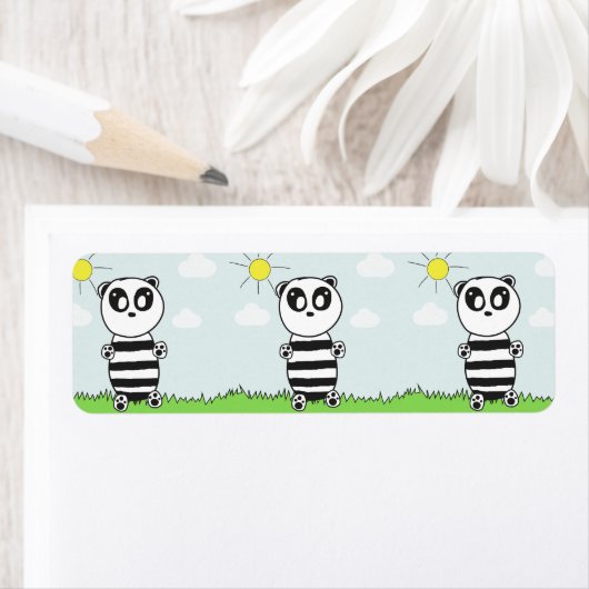 Panda Kinderen Etiket (Insitu)