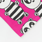 Panda Kinderen Fleece Deken (Hoek)