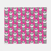 Panda Kinderen Fleece Deken (Voorkant (Horizontaal))
