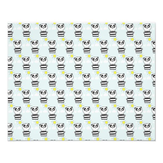 Panda Kinderen Foto Afdruk (Voorkant)