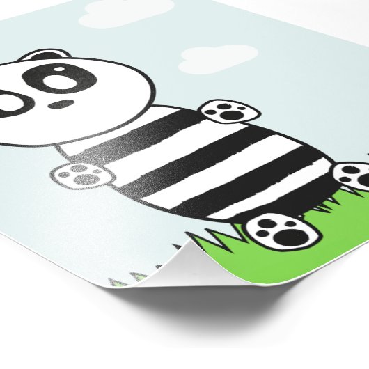 Panda Kinderen Foto Afdruk (Hoek)