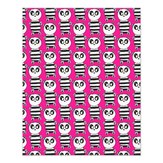 Panda Kinderen Foto Afdruk (Voorkant)