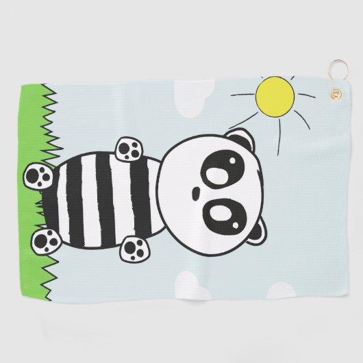Panda Kinderen Golfhanddoek (Horizontaal)