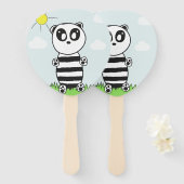Panda Kinderen Handwaaier (Voorkant en achterkant)