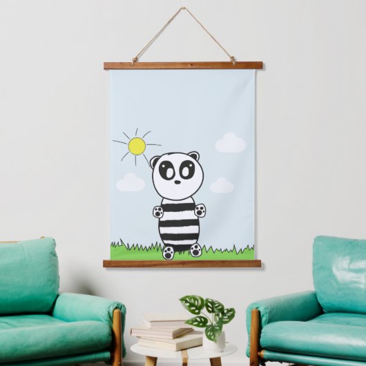 Panda Kinderen Hangend Wandkleed (Woonkamer)