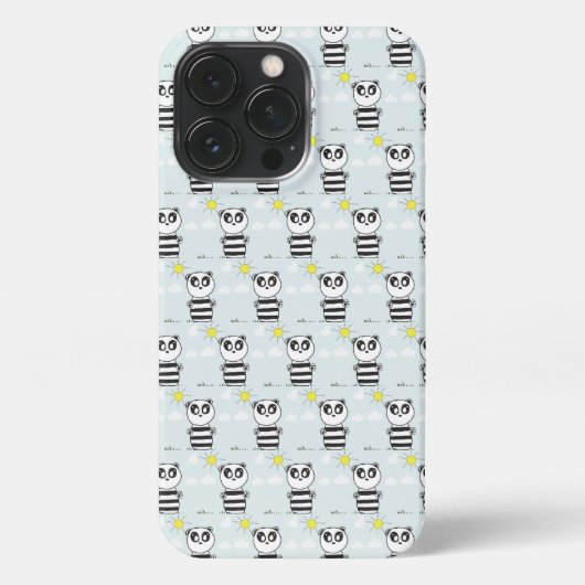 Panda Kinderen iPhone Hoesje (Achterkant)