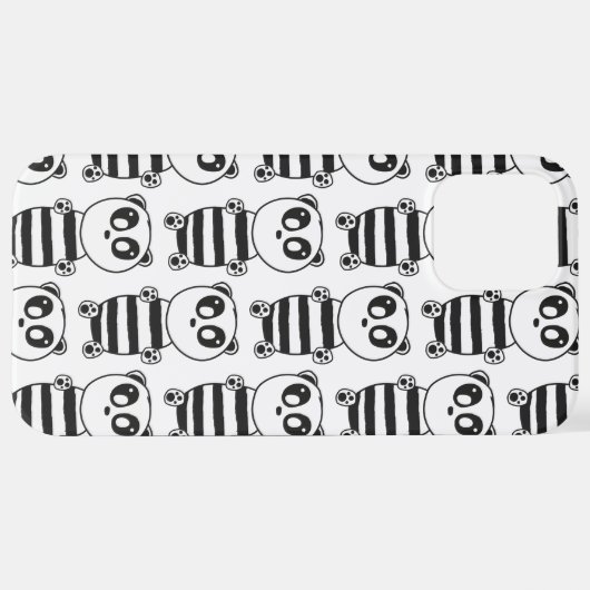 Panda Kinderen iPhone Hoesje (Achterkant horizontaal)