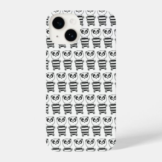 Panda Kinderen iPhone Hoesje (Achterkant)