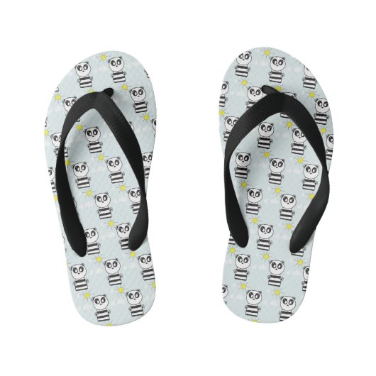 Panda Kinderen Kinder Teenslippers (Voetbed)