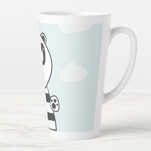 Panda Kinderen Latte Mok (Rechts)