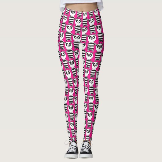 Panda Kinderen Leggings (Voorkant)