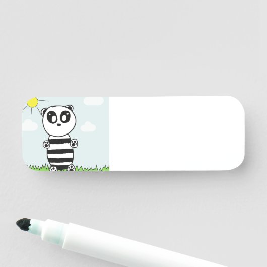 Panda Kinderen Naamplaatje (In situ)