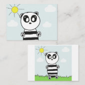 Panda Kinderen Notitiekaartje (Voorkant / Achterkant)