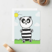 Panda Kinderen Notitiekaartje (Voorkant / Achterkant in situ)
